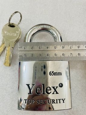 Ổ khóa YELEX inox chống cắt 65mm, to, bền, đẹp - BH 24 tháng
