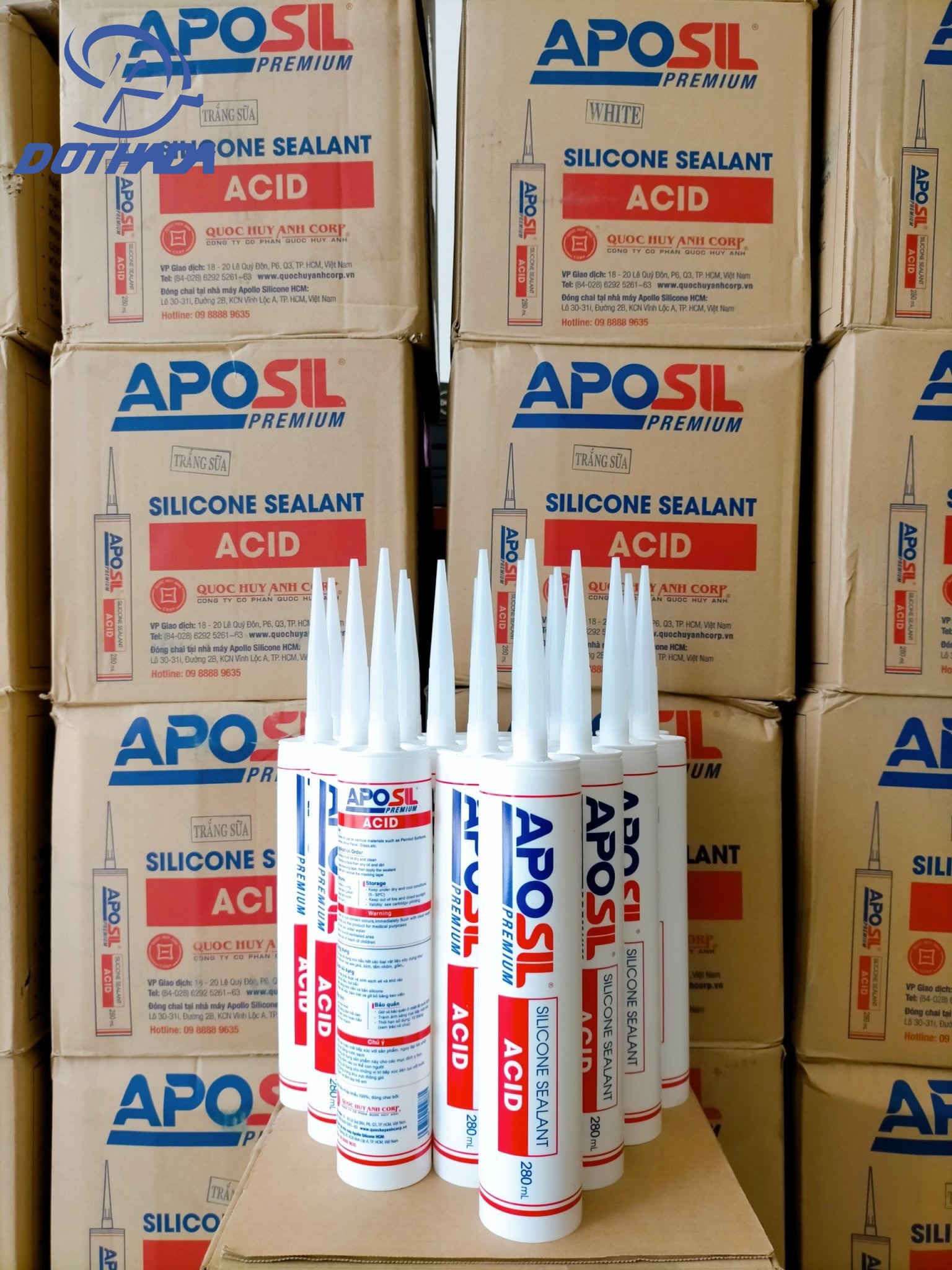 Keo Silicone Aposil A300 sản phẩm của Apollo dung tích 300ml